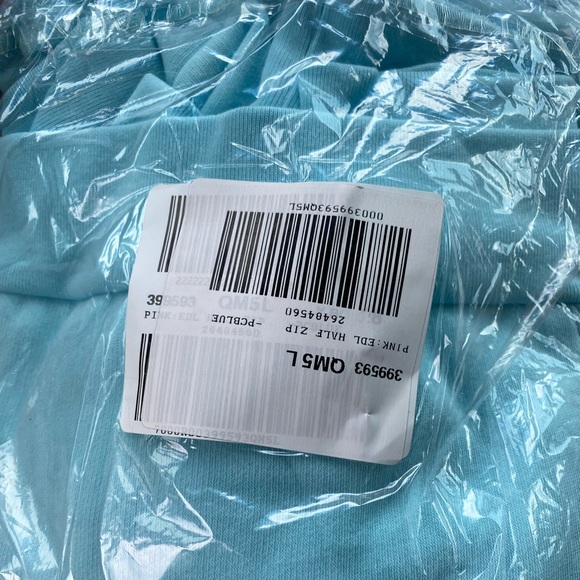 PINK VS campus jogger campus quarter zip pullover blue breeze sans classic - Picture 9 of 15